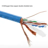 Baoxun 5M Gigabit Ethernet Cat6A Cable de red Par trenzado de doble blindaje 300m Rj45 Cobre puro sin oxígeno 1M Cable de conexión CCC