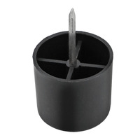 Patas de Muebles WINSTAR de Plástico Negro, Patas Modernas para Sofá Cama, Patas Niveladoras para Mesa