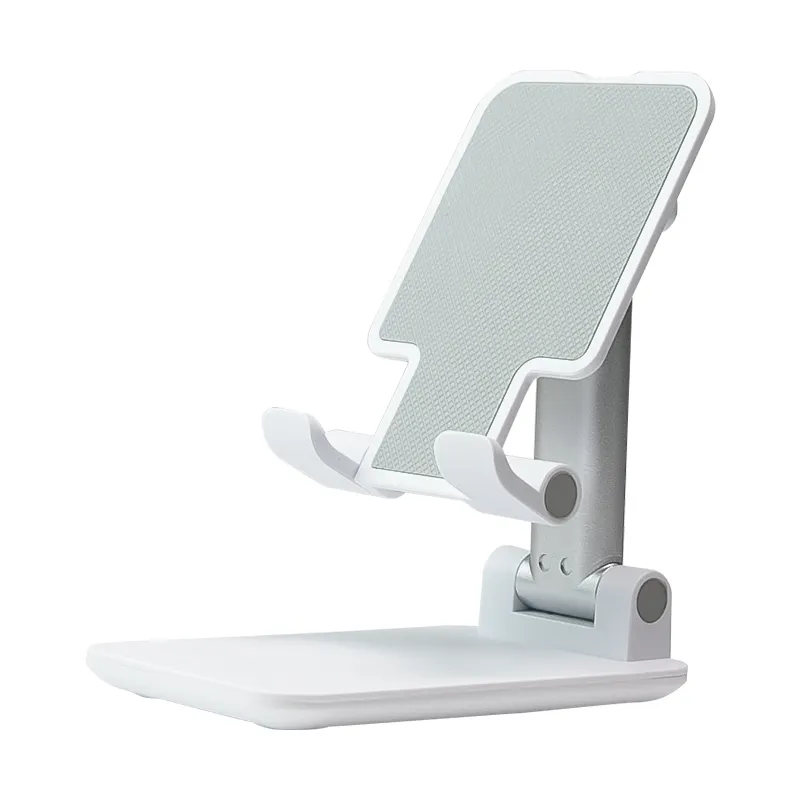 Hot Sale High Quality Foldable Aluminum Mobile Desktop Mount ABS Plastic PC Material Cell Phone Stand for Home Indoor Use
