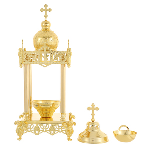 Tabernacle para oración de la Iglesia, caja de regalo, ceremonia religiosa, religioso, con Cruz de mano - Product Image 3