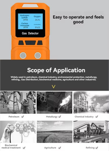 LEL H2S co xách tay phân tích khí ATEX chứng nhận 4-in-1 cầm tay phòng thí nghiệm sử dụng Gas <span class=keywords><strong>Detector</strong></span> - Product Image 2