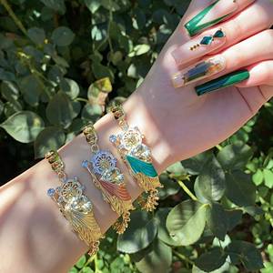 Duyizhao Hip Hop Fashion Personality <span class=keywords><strong>Saint</strong></span> <span class=keywords><strong>Jude</strong></span> Bracelet trois tons Bijoux plaqués or 14k - Product Image 3