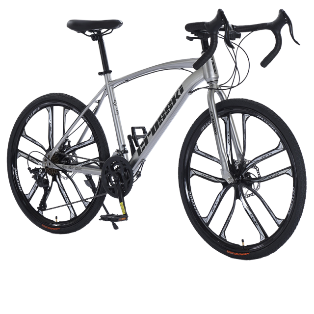 curved silver 10-knife all-in-one wheel