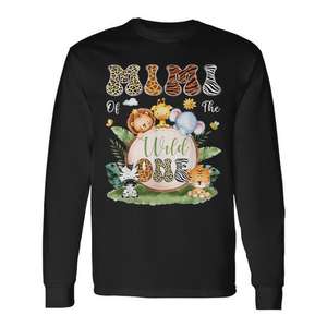 T-shirt à manches longues Mimi Of The Wild One pour le 1er anniversaire, thème Safari Jungle - Product Image 1