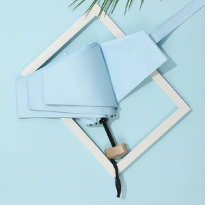 <span class=keywords><strong>Parapluie</strong></span> pliable <span class=keywords><strong>de</strong></span> petite taille à ouverture manuelle semi-automatique avec logo personnalisé, 5 plis, couleur unie, protection solaire UV - Product Image 4