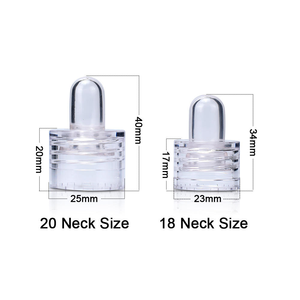 New Trends Wholesale 15ml 30ml 50ml 100ml Cosmetic Package Flat Shape Clear Eye Drop Serum Essential Oil Glass <b>Dropper</b> <b>Bottle</b> - Product Image 3