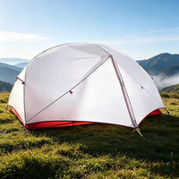 Tente de camping pliable ultra-légère pour 2 personnes, quatre saisons, en Oxford imperméable, ouverture automatique rapide, portable