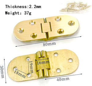 Charnière à rabat à 180 degrés en alliage de zinc, charnière dissimulée pour table pliante, armoire, porte de placard, maison, bureau, cuisine - Product Image 2