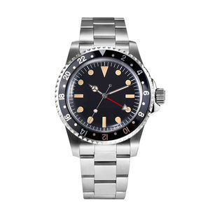 Montre personnalisée avec logo NH34, montre de luxe vintage NH34Dial, mouvement automatique mécanique, étanche, en acier inoxydable, pour homme - Product Image 1