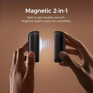 2 Pack UT2s Magnetic Rechargeable Mini Electric Hand Warmers Overheat Protection 5200mAh Portable Pocket USB-C Split <strong>Heater</strong> - Product Image 5