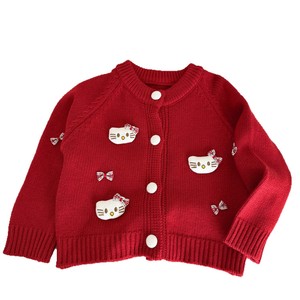 Tongxingyuan Girls Knitted <b>Cardigan</b> Autumn Winter 3D KT <b>Cat</b> Design Soft Full Sleeve Outerwear Trendy Style - Product Image 5