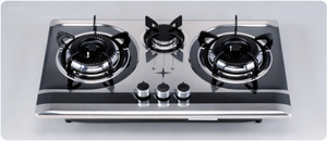 Cuisinière à <span class=keywords><strong>gaz</strong></span> encastrable 3 brûleurs en acier inoxydable pour usage domestique, compatible GPL – Approvisionnement direct usine - Product Image 4