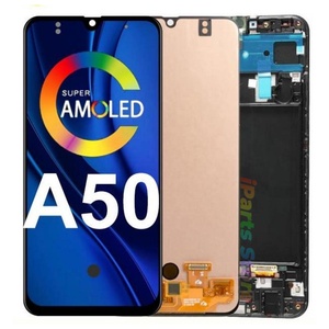 Display AMOLED di Ricambio IPARTS per Samsung <span class=keywords><strong>Galaxy</strong></span> <span class=keywords><strong>A50</strong></span> A505G A505F A505FN/DS A505F/DS, Schermo Touch con Telaio Assemblato - Product Image 1
