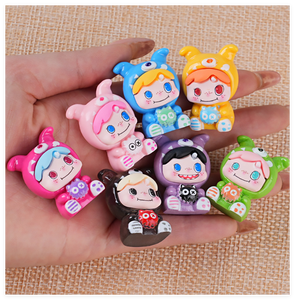 Juguetes en miniatura para niños, personas pequeñas 2026, bonitas muñecas de boda de dibujos animados, figurita para hombre y niño, pequeñas artesanías de resina para bebés y niños - Product Image 5