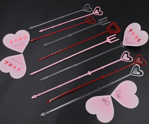 Bouquet Titular para Bolo Cartão e Outros <span class=keywords><strong>Home</strong></span> Decor Itens Plastic Gift Packaging Acessório com elegante Design Flor - Product Image 2
