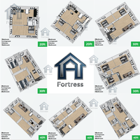 Casa Contenedor Expandible de Lujo de 40 pies de Ensamblaje Rápido, Casa Modular Prefabricada de 3 Dormitorios, Hotel Móvil Moderno, Casa Pequeña en Venta