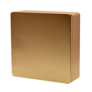 Boîte en métal pour chocolat en forme carrée Foison, 0,23 mm, en fer blanc de qualité alimentaire, avec impression offset CMJN pour l'emballage de bonbons et de biscuits - Product Image 6