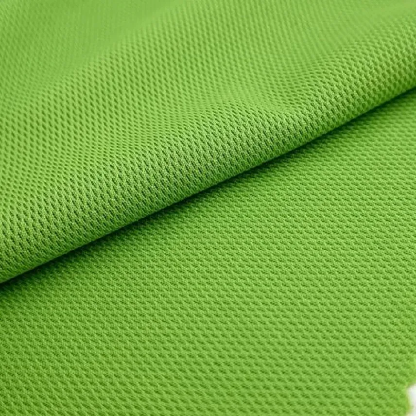 Tissus Textile brut mèche tricoté Polyester oiseau oeil maille t-shirt tissu pour sweat Sport Garm