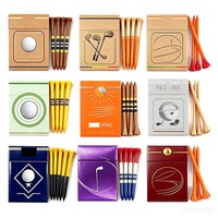 Boîtes à cigarettes en bambou personnalisées avec logo, divers designs, couleurs et tailles, prix d'usine en gros OEM pour tee de golf en bois