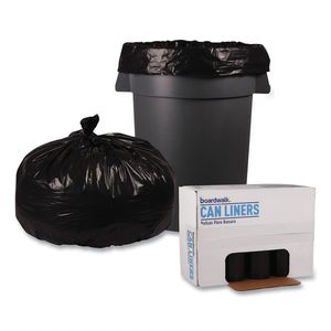 Sacs poubelles multi-usages en polyéthylène recyclé extra épais, noirs, 38 x 58, 1,6 mil, 20-35L, fabriqués au Vietnam - Product Image 2