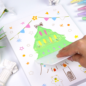 Set di Giocattoli Creativi Fai-da-Te per Arte a Raschiatura - <span class=keywords><strong>Albero</strong></span> di Natale per Bambini, Materiale Cartaceo Unisex - Product Image 6