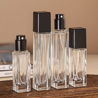Petites Bouteilles de Voyage Rechargeables de 5 ml et 10 ml pour Échantillons de Parfum en Verre Carré avec Vaporisateur