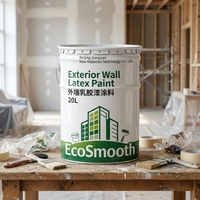 Peinture murale extérieure au latex à base d'émulsion de qualité supérieure, résistance aux intempéries 500h, résistance au frottement 5 000 cycles, pour bâtiments résidentiels et commerciaux
