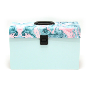 Tùy chỉnh cao cấp văn phòng tập tin hộp tài liệu mở rộng bìa cứng giấy các tông accordion tập tin - Product Image 3