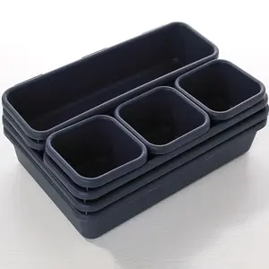 Thuis Creatieve Plastic Opbergdoos Lade Divider Kleine Items Organizer Box Gratis Combinatie 8 Stuks Set Bin