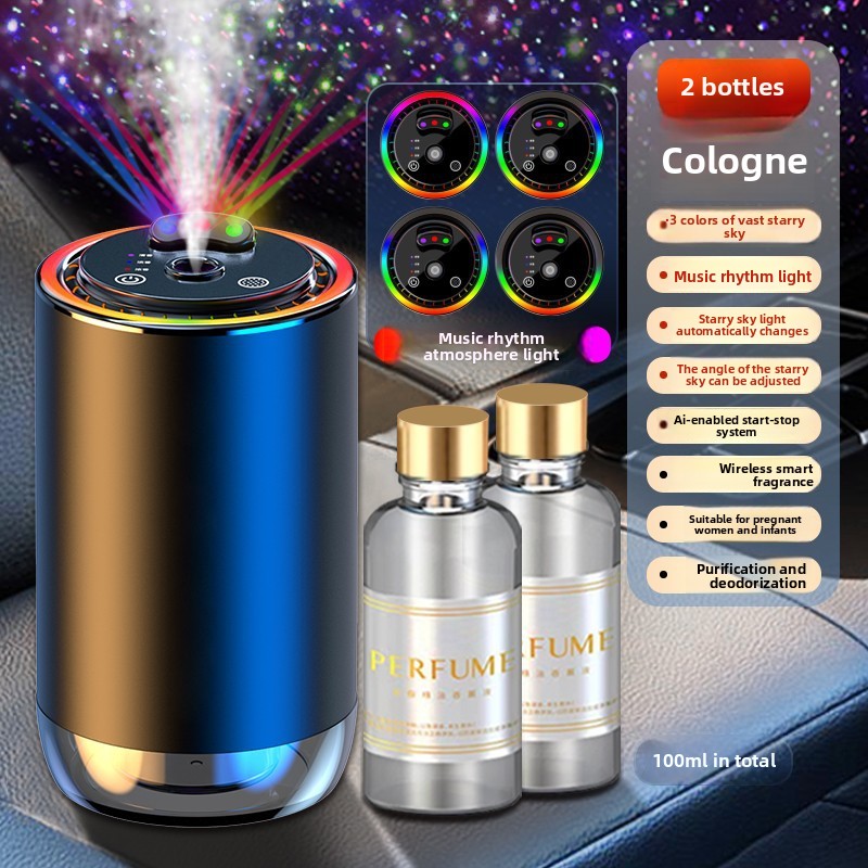 Diffuseur d'aromathérapie noir + Eau de Cologne classique