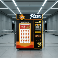 Distributeur automatique de pizzas, distributeur de pizzas entièrement automatique pour l'extérieur, machine à vendre des pizzas