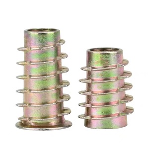 Zinc Alloy Internal External Thread <b>Nuts</b> M4 M5 M6 M8 M10 Hex Socket Furniture Fasteners Industrial Grade A Plated - Product Image 1