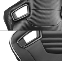 JBR 1087-Station de jeu simulateur de voiture universel de haute qualité en cuir avec coutures spéciales, siège de course réglable Sim Bucket