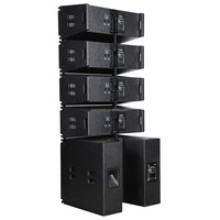 LA210F LA18W 2 yönlü çift 10 inç 600W 18 inç profesyonel amplifikatörler Subwoofer için sıralı hat hoparlör ses ses ekipmanı