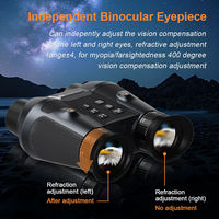 Monoculaires de vision nocturne pour la chasse en basse lumière, grossissement 6X, vidéo 8K/4K, étanche IP54, portée 700-1000m, rechargeable, double