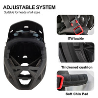 En stock Casque de vélo intégral certifié CE EN1078 Casque de vélo de descente Enduro Casque de vélo de course en montagne Équipement de protection Casque VTT