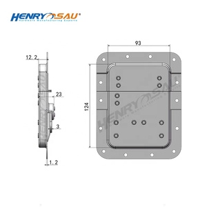 <span class=keywords><strong>Cerradura</strong></span> de <span class=keywords><strong>Mariposa</strong></span> <span class=keywords><strong>Tipo</strong></span> Plato para Caja de Altavoces Metálica, Caja de Transporte de Hardware, Fabricada en China - Product Image 4