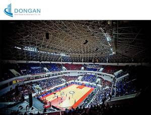 Terrain <span class=keywords><strong>de</strong></span> basketball intérieur en structure légère en acier, construction rapide, ignifuge et isolé thermiquement pour centre sportif - Product Image 4