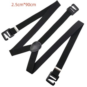 Bretelle da uomo a Y sottili con 3 clip in metallo, regolabili ed elastiche, a fascia stretta, tinta unita, per <span class=keywords><strong>pantaloni</strong></span>, ideali per matrimoni - Product Image 2