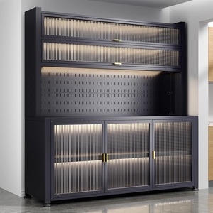 Estante Metálico Multicapa para <span class=keywords><strong>Cocina</strong></span>, Mueble Multifuncional para Almacenamiento de Electrodomésticos, Mueble para Microondas, <span class=keywords><strong>Aparador</strong></span> de <span class=keywords><strong>Cocina</strong></span> - Product Image 5