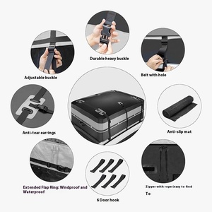 Vente en gros personnalisée, sac de toit de voiture en PVC de 21 mètres cubes, porte-bagages de toit, grande capacité, sac de toit de voiture - Product Image 4