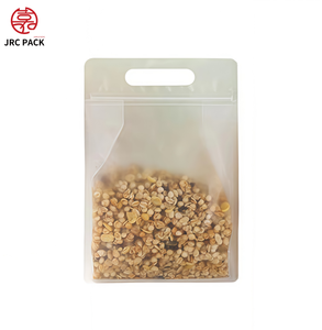 Nhà Máy Trực Tiếp Xách Tay Tám Mặt Trong Suốt Bao Bì Thực Phẩm Frosted Matte PE Túi Nhựa Cho Trái Cây Sấy Khô Dưa Đường 100Pcs - Product Image 3