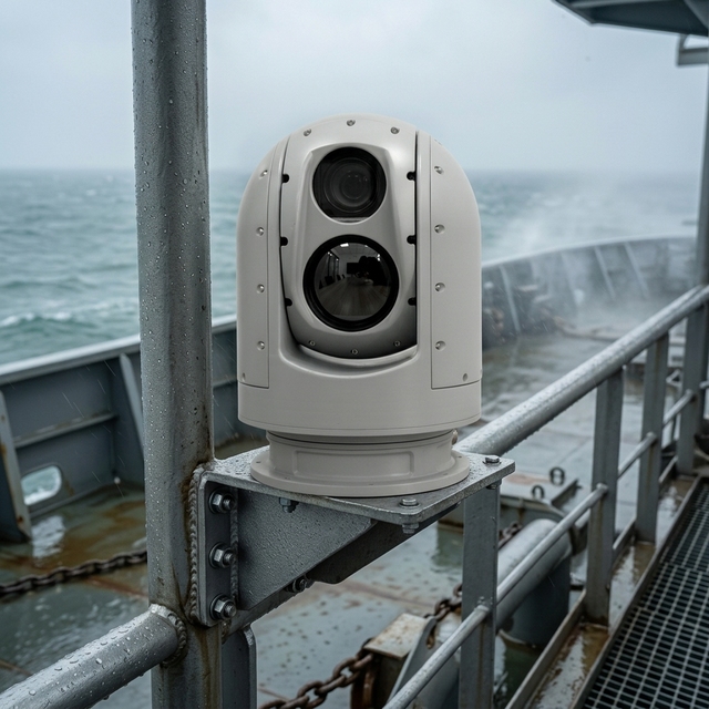 Marine Night Vision Dual Sensor PTZ Camera IP 2MP/4MP Shockproof Waterproof Anti-Salt Spray Pan Tilt Zoom CCTV Camera Offshore