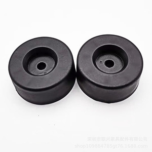 Patas de plástico para muebles Lianxing, 45x44x20mm, negras, redondas, para sofá, para piezas de mobiliario - Product Image 2