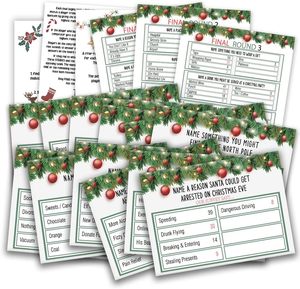 Natale amichevole faida Quiz carte di gioco per feste di gruppo di famiglia evento di vacanza notturna per adulti colleghi festa di Natale - Product Image 5