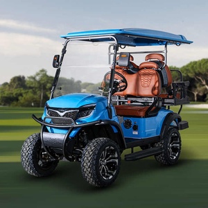 Carrito de golf eléctrico plegable de 4 plazas con batería de litio de 72V, terreno áspero, 2 + 2 asientos, carrito de golf todoterreno - Product Image 2