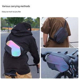 Bolsa Delantera Impermeable Negra de 337g, Ligera, para Bicicleta de <span class=keywords><strong>Carretera</strong></span>, Bicicleta de Montaña, Motocicleta, <span class=keywords><strong>Alforjas</strong></span> - Product Image 5