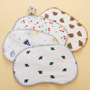 畅销10层新生儿纯棉枕头婴儿婴儿纱布平枕儿童床上用品云枕