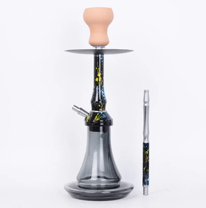 En gros, Ensemble de chicha mini moderne portable de voyage avec miroir, à tuyau unique en aluminium et foyer en argile - Product Image 3