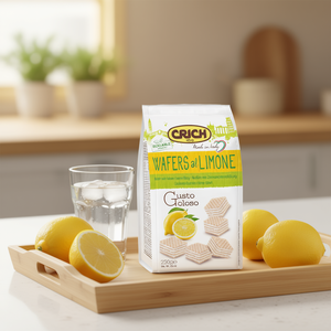 Galletas Cuadradas Crich Wafer Al Limone con Sabor a Limón, Crujientes y Dulces, Proceso de Estampado en Rollo, Bolsa de 250g, 10 Unidades - Product Image 3